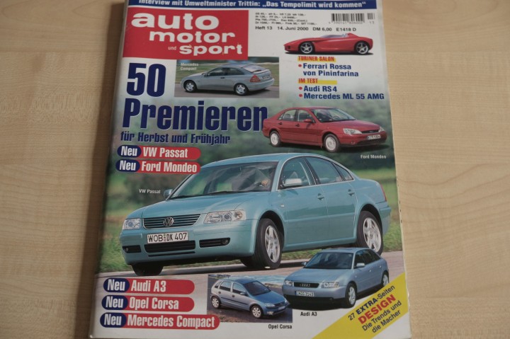 Deckblatt Auto Motor und Sport (13/2000)